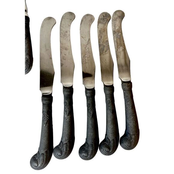 Set of 5 Place Settings RWP Wilton Armetale Bishop Pewter Stainless Flatware - Picture 8 of 16